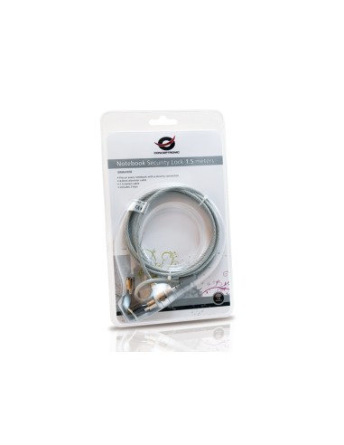 CNBSLOCK15 cable antirrobo Plata 1,5 m