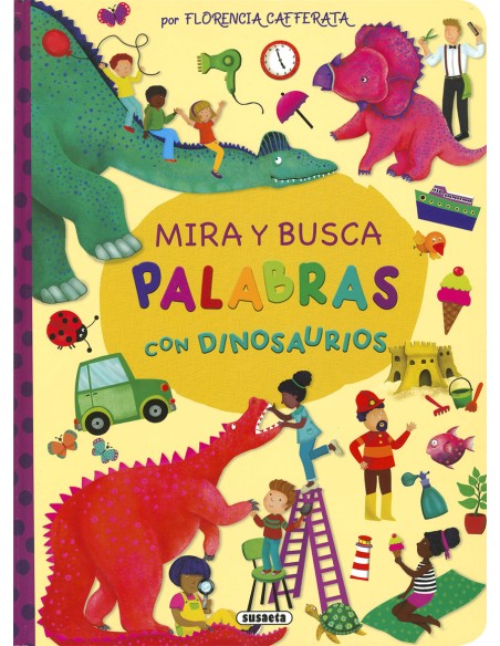 Mira y busca palabras con dinosaurios