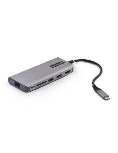 Adaptador Multipuertos USB-C a HDMI - PD 140W - Hub Ladrón USB de 3 Puertos - 4K 60Hz - Ranura para Tarjetas SD - Mini Docking S