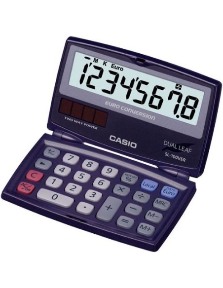 CALCULADORA BASICA SL 100VERA SOLAR PILAS CASIO