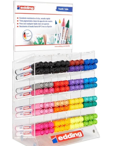 EXP 96 ROTULADOR EDDING 4500 TEXTIL SURTIDOS