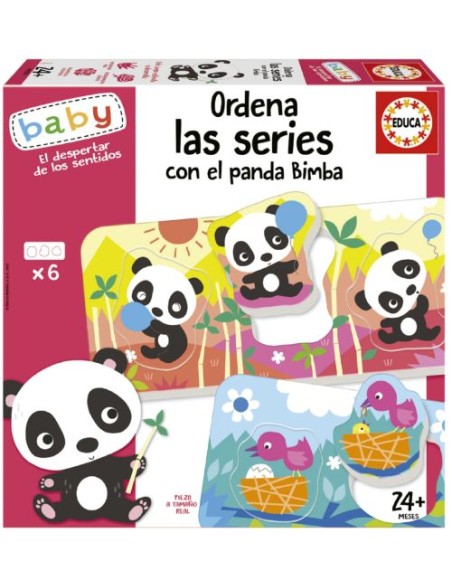 ORDENA LAS SERIES CON EL PANDA BIMBA