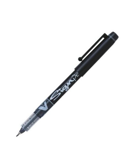 c 12 rotulador vsignpen negro punta 20mm tinta liquida