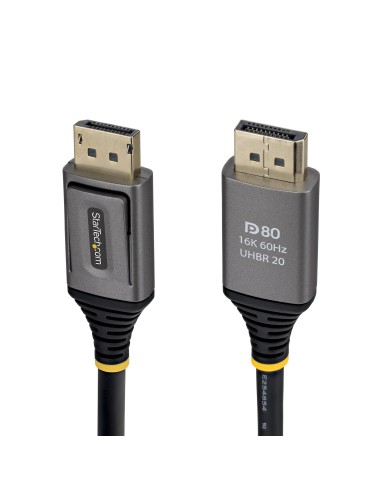 Cable DisplayPort 2.1 de 1,5m - Cable DP80 Certificado VESA - Cable DP 2.1 - 10K/8K 60Hz, 16K 60Hz/8K 240Hz con DSC 1.2a Sin Com