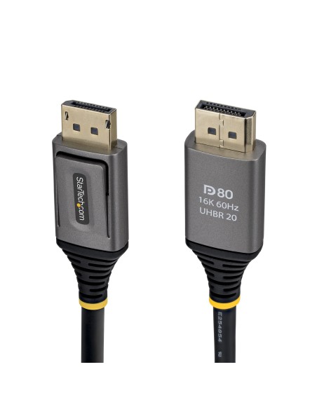 Cable DisplayPort 2.1 de 1,5m - Cable DP80 Certificado VESA - Cable DP 2.1 - 10K/8K 60Hz, 16K 60Hz/8K 240Hz con DSC 1.2a Sin Com