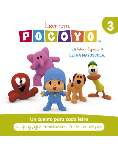 Pocoyo Lectoescritura Leo con Pocoyo Un cuento para cada letra c q g gu r suave b v z ce ci