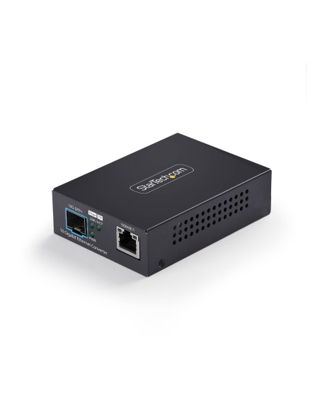 Conversor de Medios de Fibra 10GbE SFP+ - RJ-45 a SFP+ 10GBASE-X - Monomodo - Multimodo - Tramas Jumbo de 16K - TAA