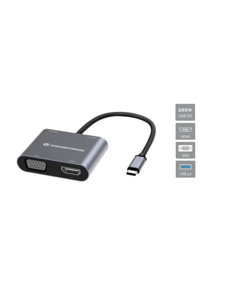DONN16G Alámbrico USB 3.2 Gen 1 (3.1 Gen 1) Type-C Gris