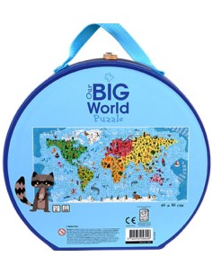 Nuestro gran mundo puzzle maleta 200 piezas