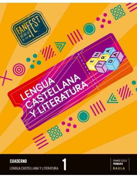 CUADERNO LENGUA CASTELLANA 1RPRIMARIA ESPIRAL FANFEST CATALUNYA 2023