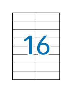 02525 etiqueta de impresora Blanco