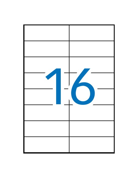 02525 etiqueta de impresora Blanco