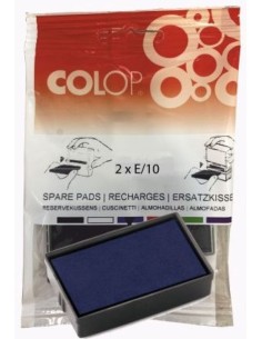 BLISTER 2 ALMOHADILLA E 10 AZUL