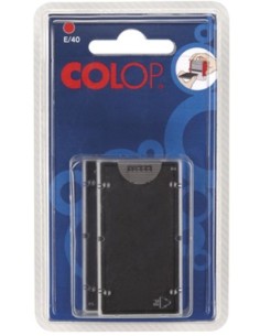 BLISTER 2 ALMOHADILLAS E60 ROJO COLOP