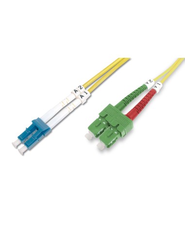 Fibra óptica modo único cable de conexión SC ( APC ) a LC ( PC )