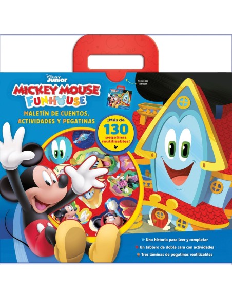 Mickey Mouse Funhouse Maletin de cuentos actividades y pegatinas