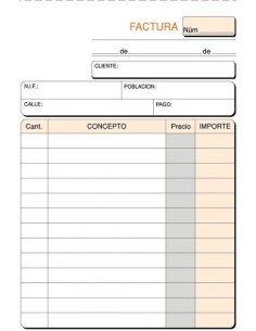 PAQ 10 TALONARIOS DE FACTURAS 1 8 NATURAL DUPLICADO AUTOCOP