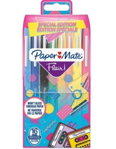 Estuche 16 rotuladores paper mate flair m candy pop