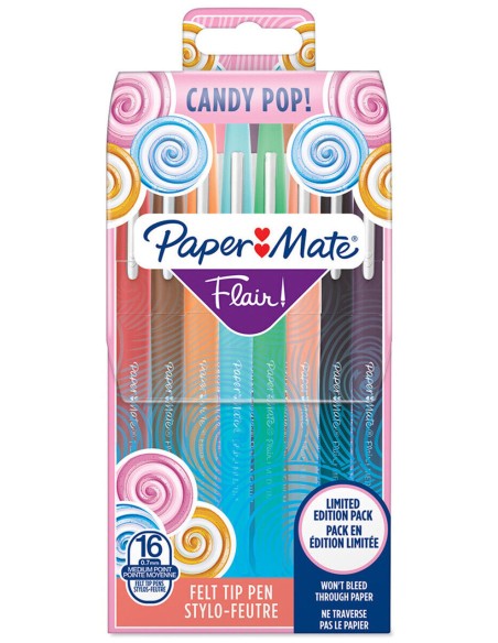 Estuche 16 rotuladores paper mate flair m retro
