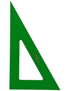 Cartabon serie tecnica 21cm metacrilato verde sin graduar