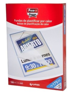 C 100 fundas plastificar 70x110mm 125 micras brillo
