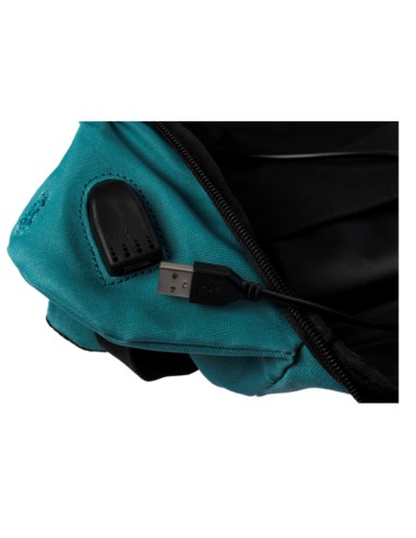 Mochila Antirrobo para Portátil hasta 16 pulgadas The Rock con Puerto USB color Azul