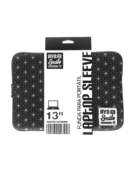 Funda Sleeve para Portátil hasta 13.3 pulgadas Neo Nipon de Neopreno color Negro