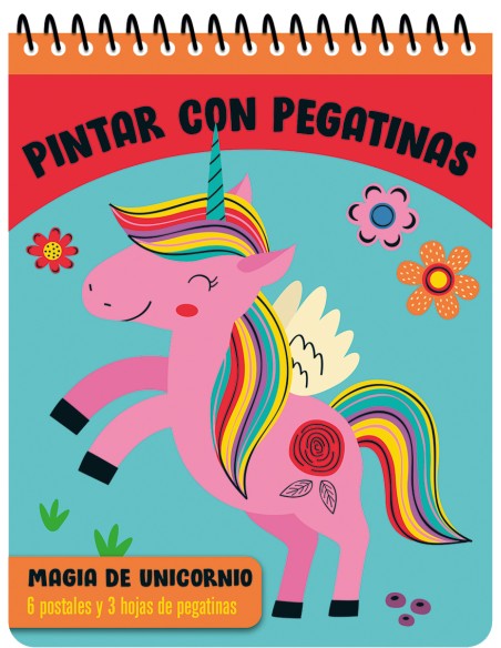 PINTAR CON PEGATINAS Magia de unicornio