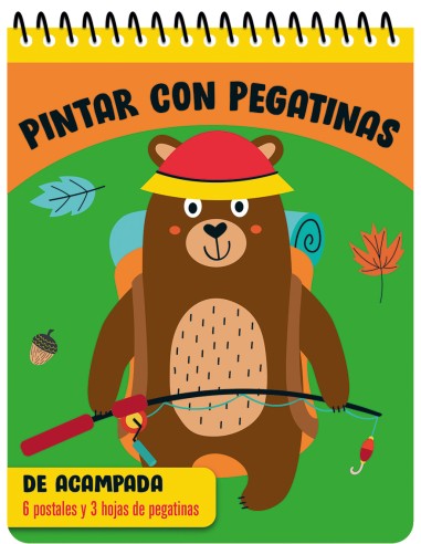 PINTAR CON PEGATINAS De acampada