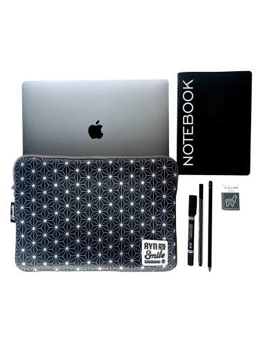 Funda Sleeve para Portátil hasta 13.3 pulgadas Neo Nipon de Neopreno color Negro