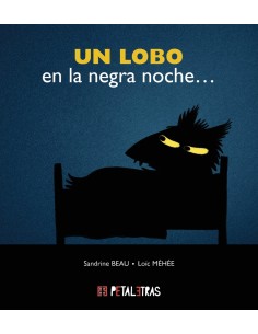 Un lobo en la negra noche