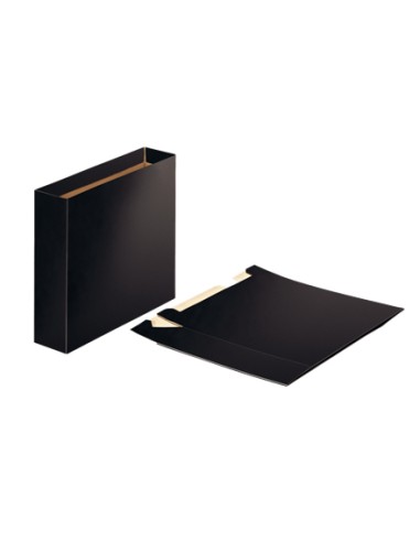 624149 archivador organizador Cartón Negro Pack 20 Unid