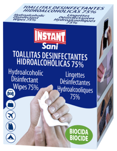 TOALLITAS DESINFECTANTES HIDROALCOHOLICAS