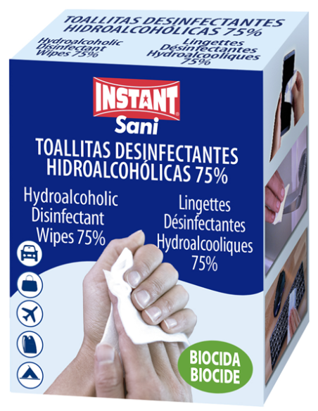 TOALLITAS DESINFECTANTES HIDROALCOHOLICAS