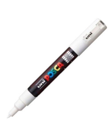MARCADOR UNI POSCA PC1M COLOR BLANCO PUNTA 07MM PC1M01