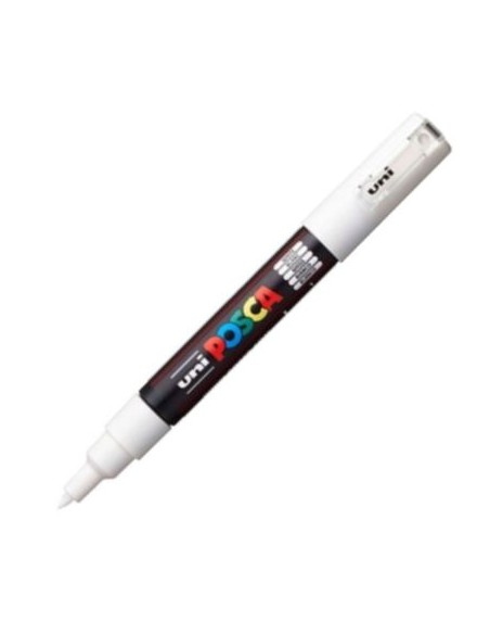 MARCADOR UNI POSCA PC1M COLOR BLANCO PUNTA 07MM PC1M01