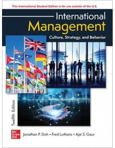 International management culture strategy and behavior