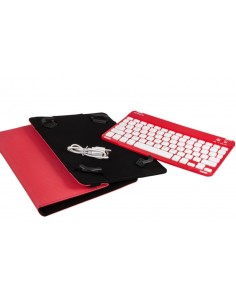 Funda Universal Gripcase + Teclado (9'' - 10.1'') - Rojo 2