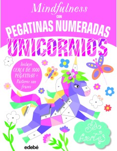MINDFULNESS con pegatinas numeradas UNICORNIOS