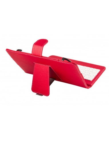 Funda con teclado para tablets de 9 a 10'1 pulgadas Rojo y Blanco