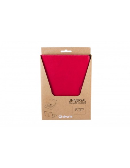 Funda con teclado para tablets de 9 a 10'1 pulgadas Rojo y Blanco Funda con teclado para tablets de 9 a 10'1 pulgadas Rojo y Blanco
