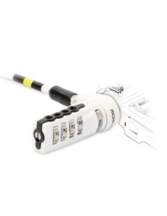 001254 cable antirrobo Blanco 1,8 m