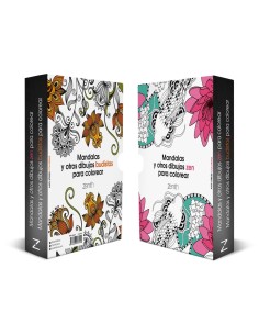 Estuche Mandalas y otros dibujos para colorear