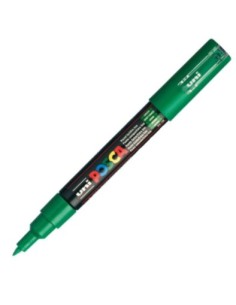 MARCADOR UNI POSCA PC1M COLOR VERDE PUNTA 07MM