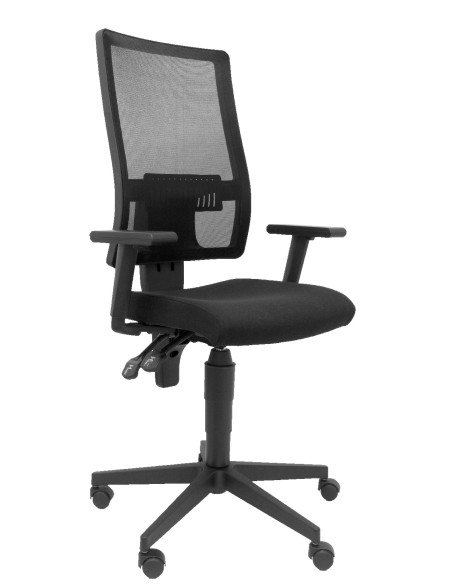 Silla Povedilla respaldo malla negro asiento bali negro