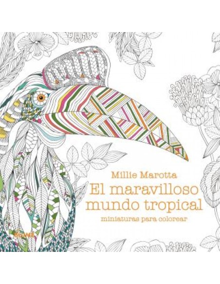 Maravilloso mundo tropical Miniaturas para colorear