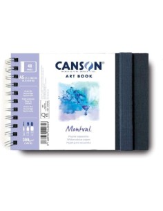 Cuaderno canson montval 148x21cm paisaje 20h 300g grano fino