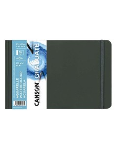 Cuaderno canson graduate acuarela 216x279 28h 250g grano fino