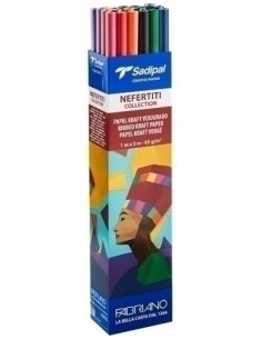 EXP 30 ROLLOS PAPEL KRAFT VERJURADO 1X3M LINEA NEFERTITI