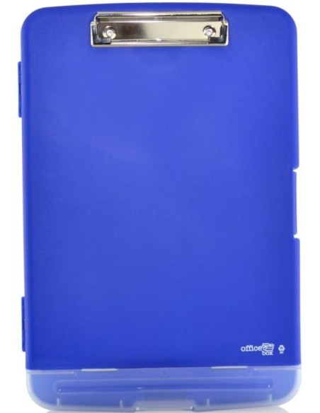 CARPETA PORTADOCUMENTOS A4 CON PINZA AZUL 360X240X30 MM